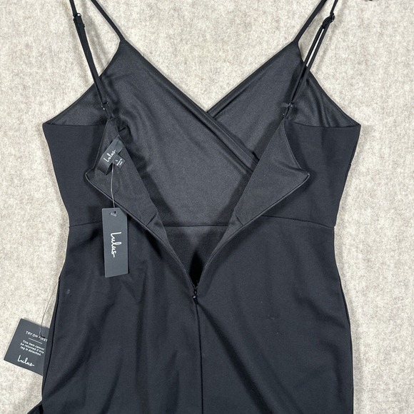 Lulus Dress Womens Large‎ Black Sealed With a Kiss Bodycon Casual Black Dress - Picture 10 of 12